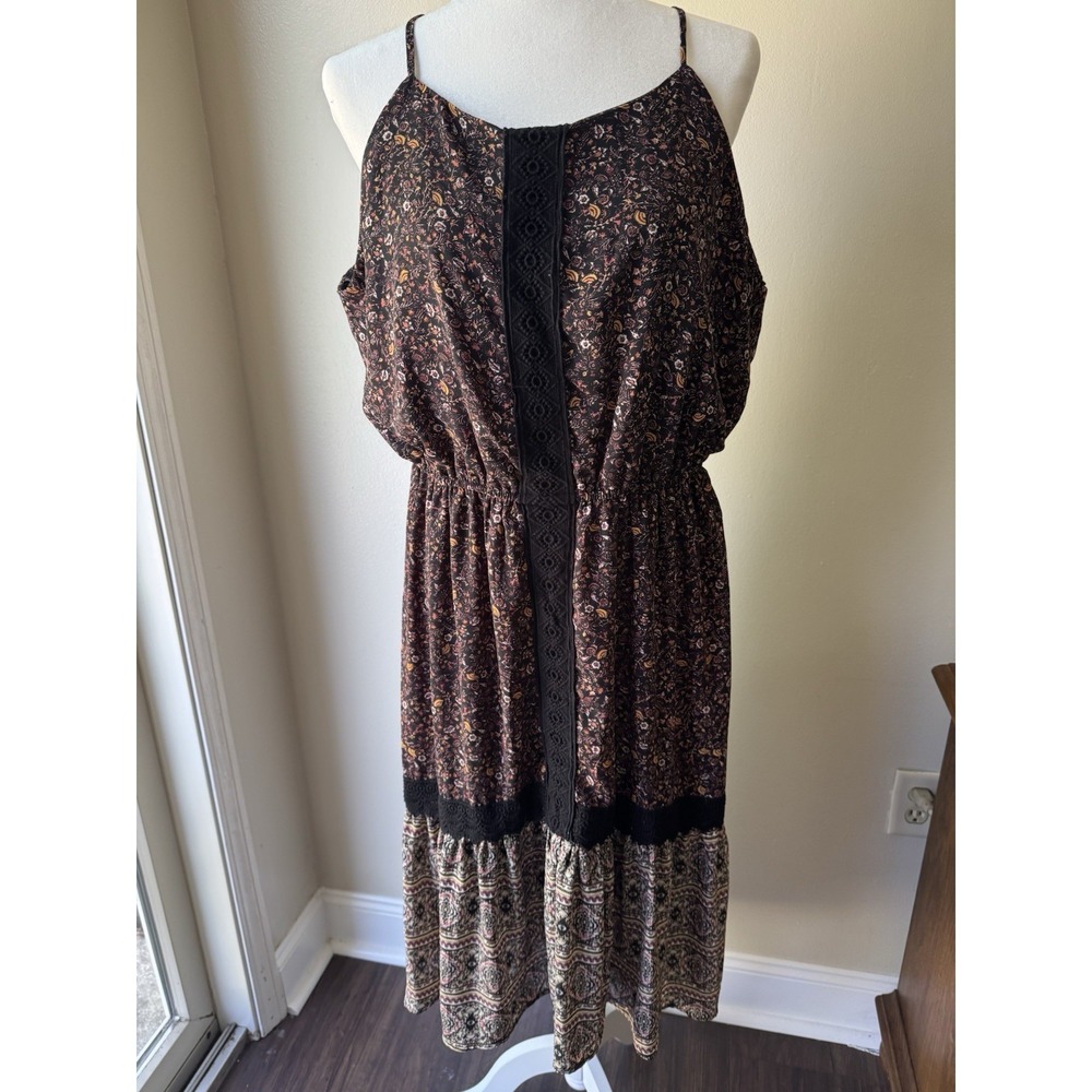 Bohemian Floral Print Dress Size Xl